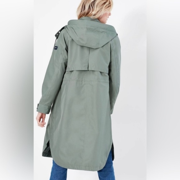 Joules Women's Waterproof Raincoat in Sage Green Size 16 - Picture 10 of 12